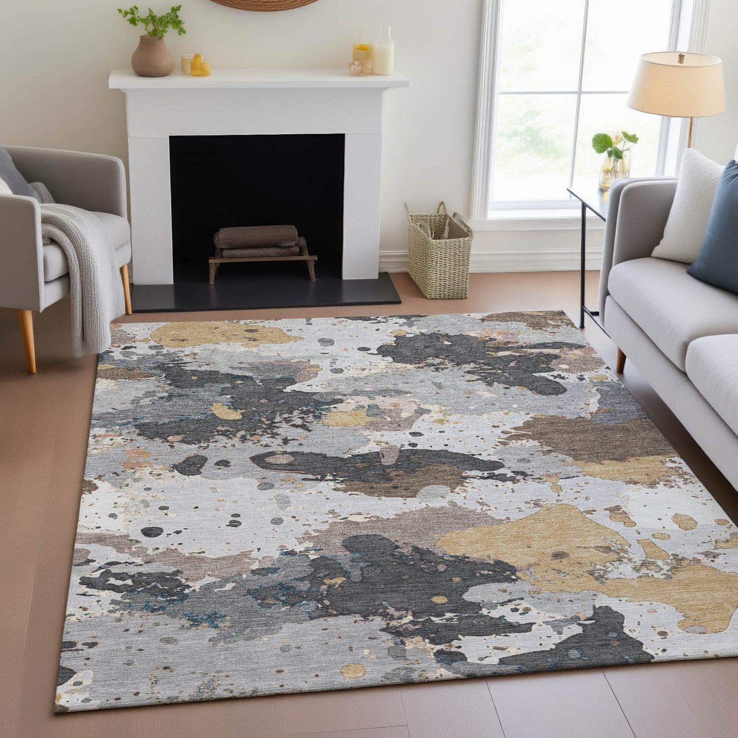 Addison Chantille ACN2217 Modern Machine Made Transitional Gray Rug