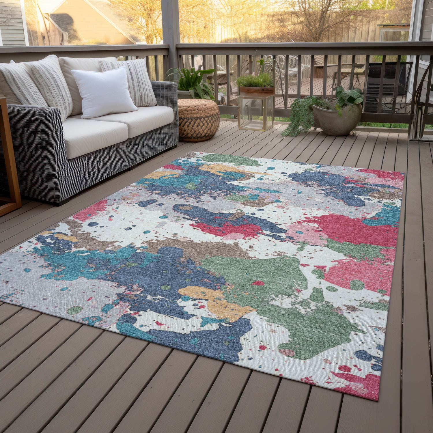 Addison Chantille ACN2217 Modern Machine Made Transitional Ivory Rug