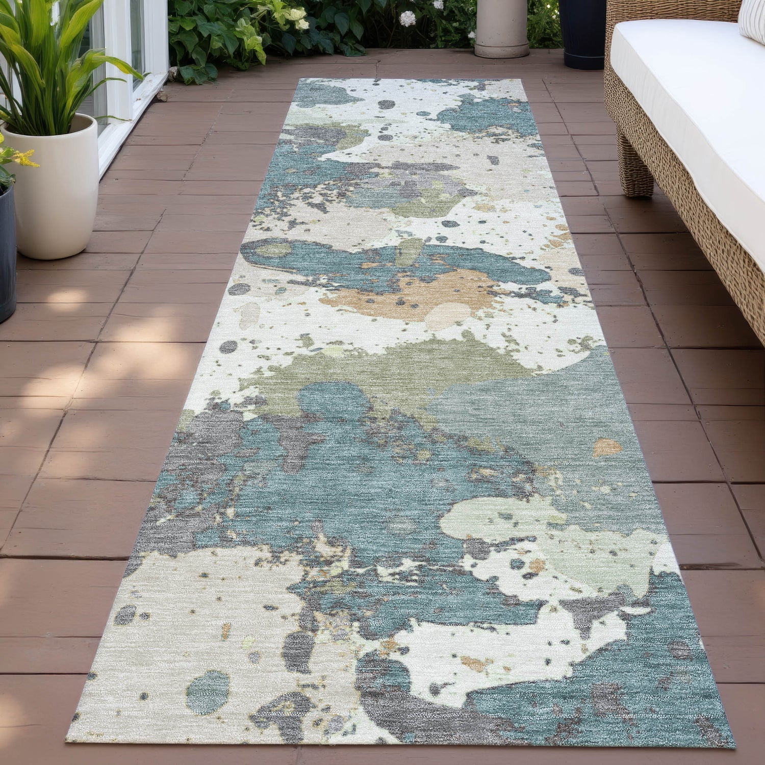 Addison Chantille ACN2217 Modern Machine Made Transitional Seafoam Rug