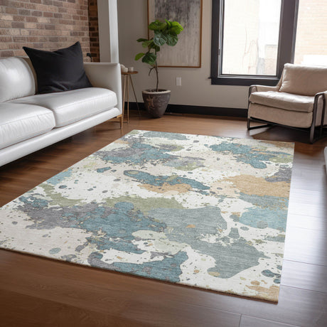 Addison Chantille ACN2217 Modern Machine Made Transitional Seafoam Rug