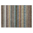 Addison Chantille ACN2218 Stripes Machine Made Transitional Brown Rug