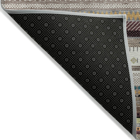 Addison Chantille ACN2218 Stripes Machine Made Transitional Brown Rug