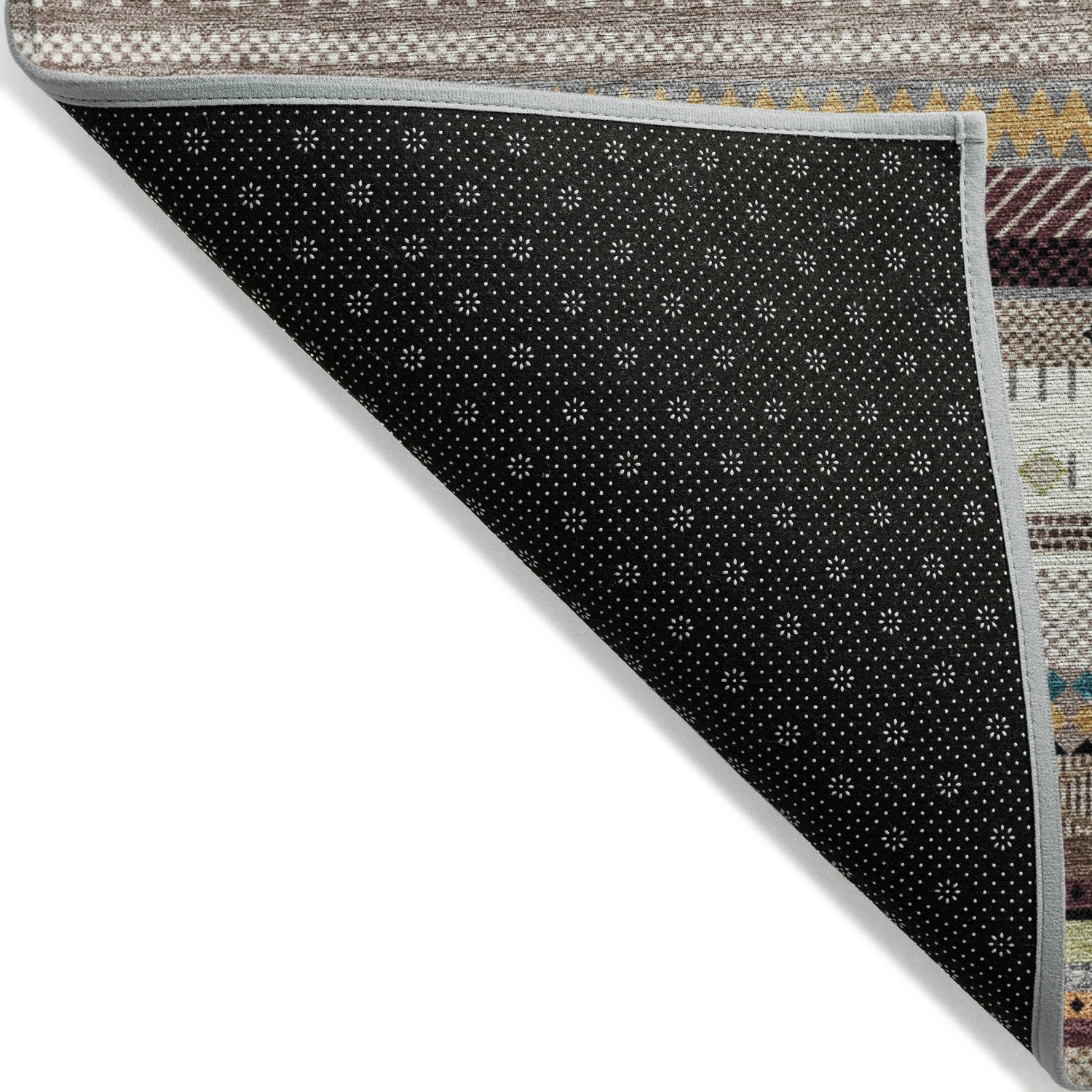 Addison Chantille ACN2218 Stripes Machine Made Transitional Brown Rug