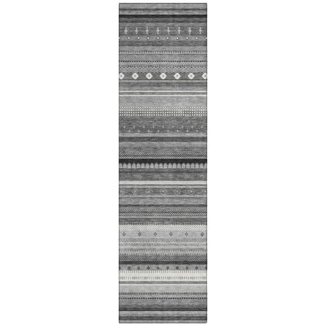 Addison Chantille ACN2218 Stripes Machine Made Transitional Gray Rug
