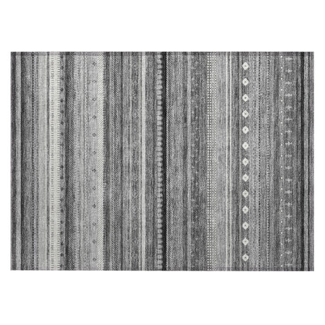Addison Chantille ACN2218 Stripes Machine Made Transitional Gray Rug