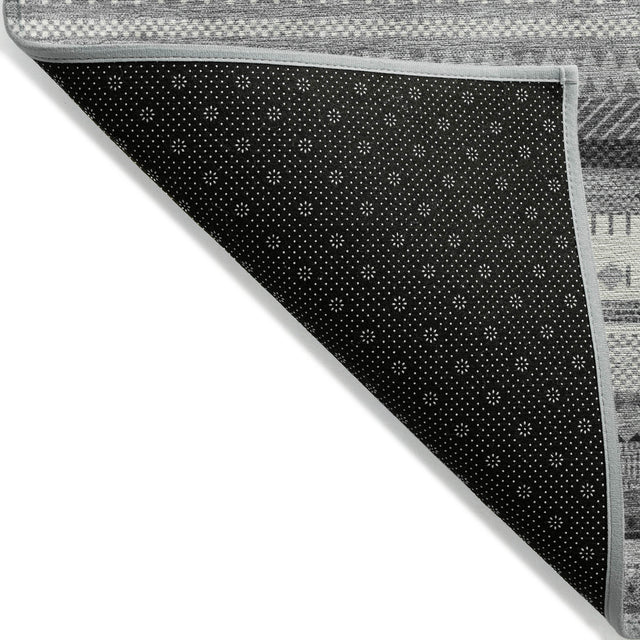 Addison Chantille ACN2218 Stripes Machine Made Transitional Gray Rug