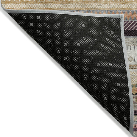 Addison Chantille ACN2218 Stripes Machine Made Transitional Khaki Rug