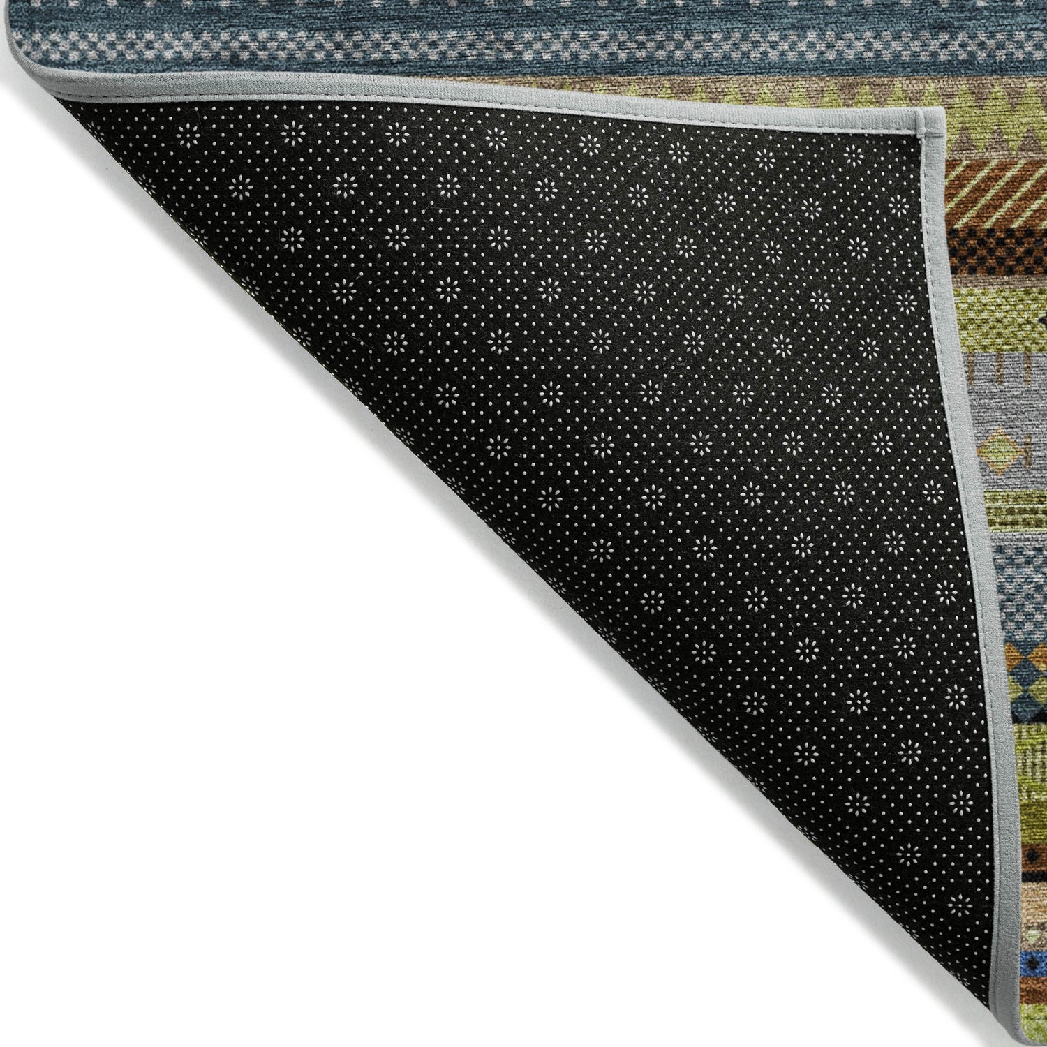 Addison Chantille ACN2218 Stripes Machine Made Transitional Olive Rug