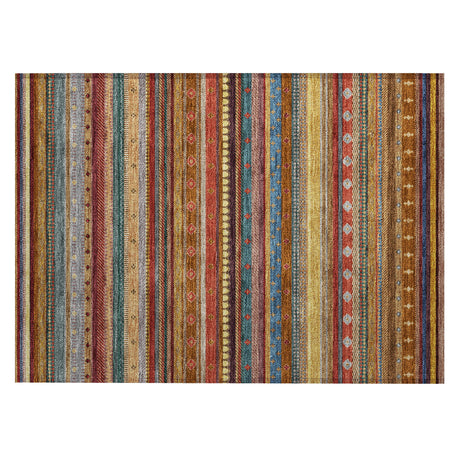Addison Chantille ACN2218 Stripes Machine Made Transitional Paprika Rug