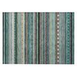 Addison Chantille ACN2218 Stripes Machine Made Transitional Teal Rug
