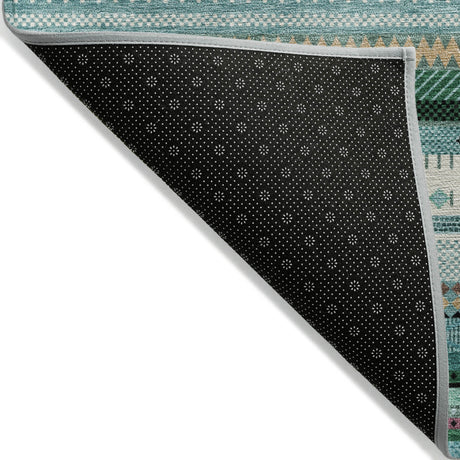 Addison Chantille ACN2218 Stripes Machine Made Transitional Teal Rug