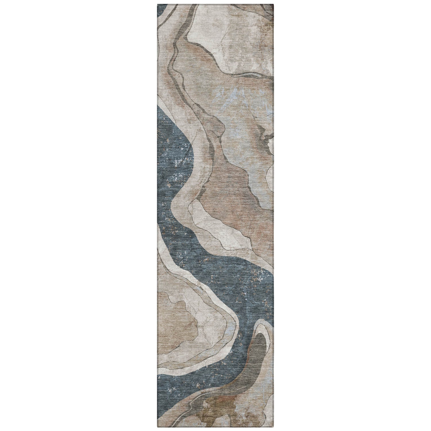 Addison Chantille ACN2219 Abstract Machine Made Transitional Beige Rug
