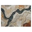 Addison Chantille ACN2219 Abstract Machine Made Transitional Putty Rug