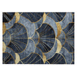 Addison Chantille ACN2221 Floral Machine Made Transitional Navy Rug