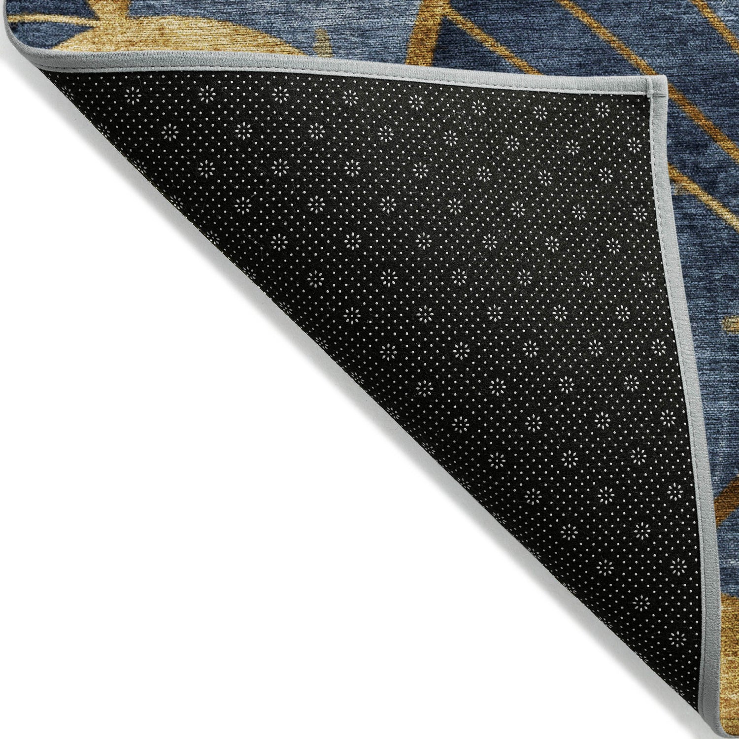 Addison Chantille ACN2221 Floral Machine Made Transitional Navy Rug