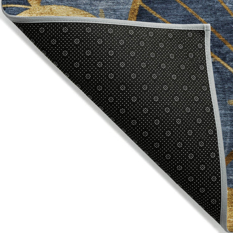 Addison Chantille ACN2221 Floral Machine Made Transitional Navy Rug