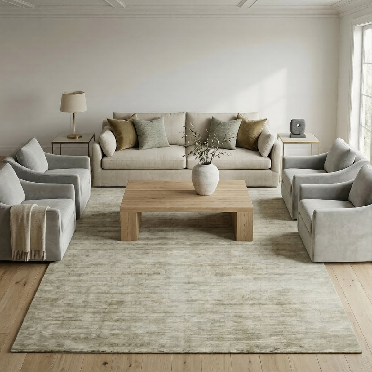 Amer Affinity AFN-3 Ivory area rug - lifestyle view