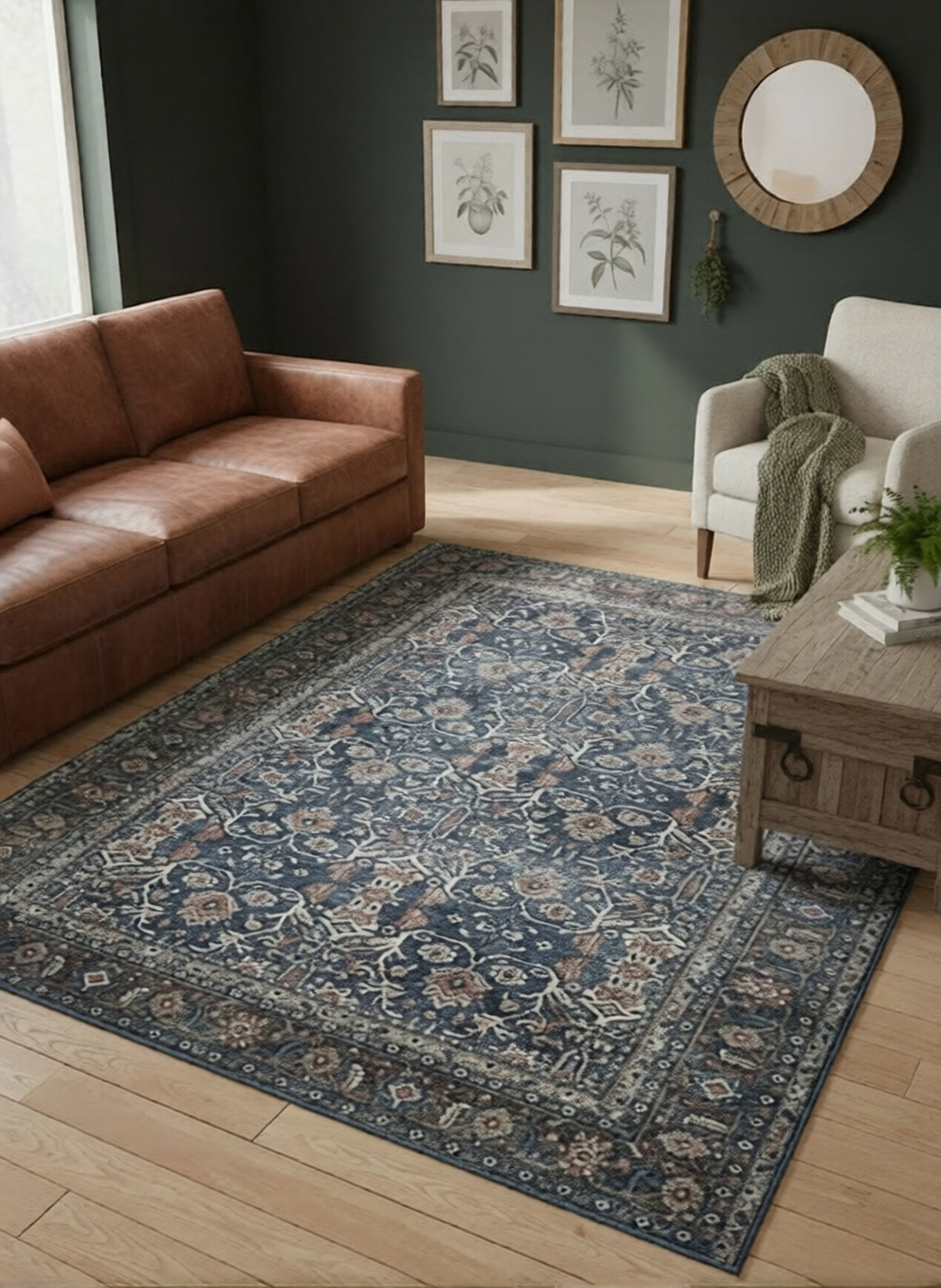 Amer Alaska ALA-5 Blue / Green area rug - lifestyle view
