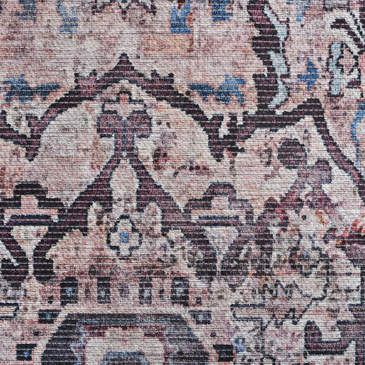 Amer Alaska ALA-1 Beige / Red area rug - color swatch view