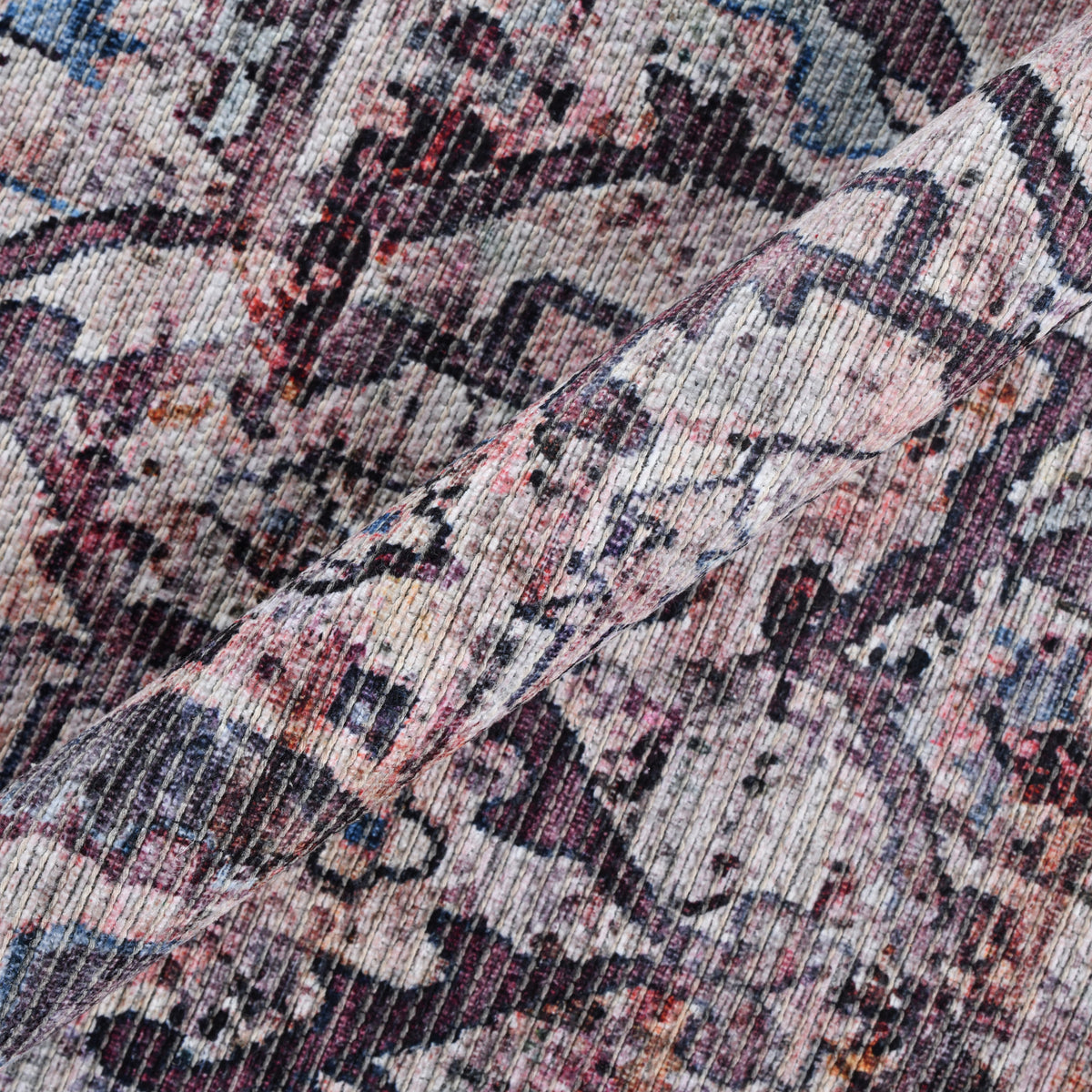 Amer Alaska ALA-1 Beige / Red area rug - color swatch view