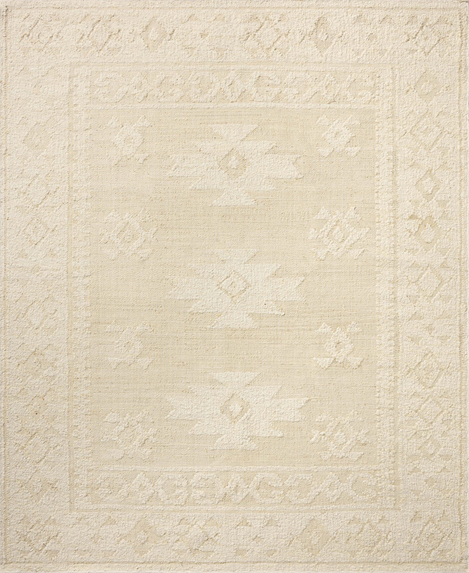 Loloi Alara ALR-01 Traditional Hand Woven Ivory, Natural Rug