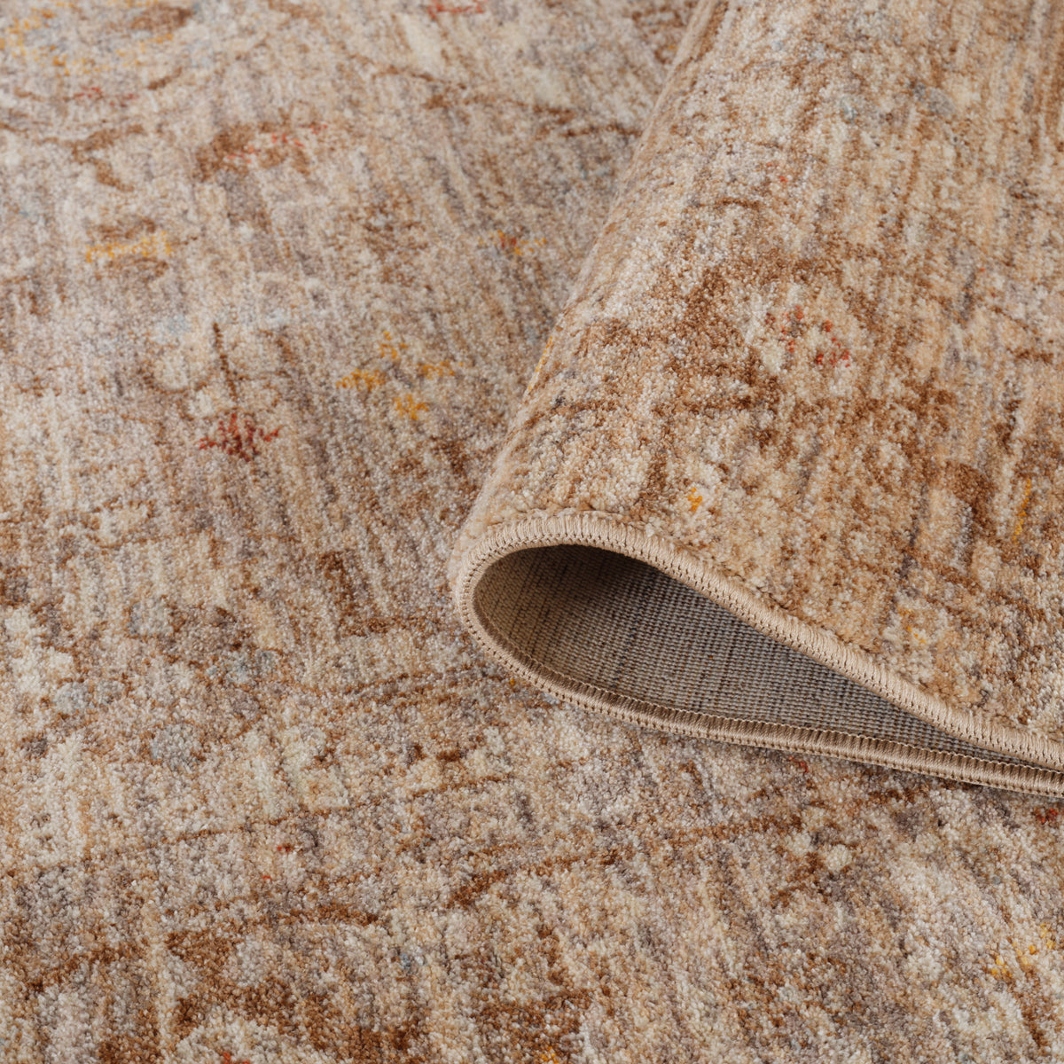 Amer Albany ALB-3 Beige area rug - rolled view