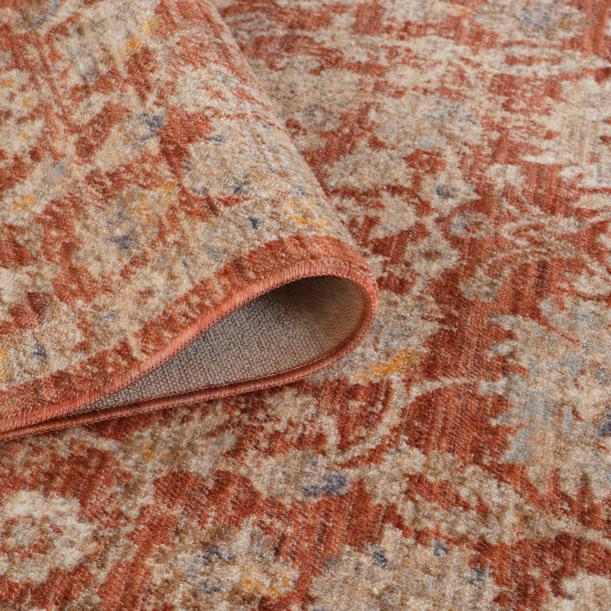 Amer Albany ALB-5 Pink area rug - rolled view