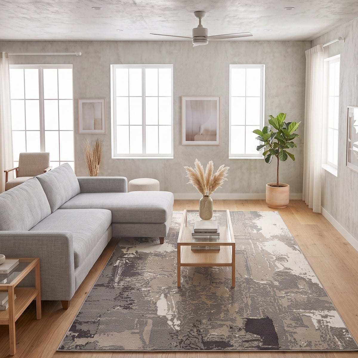 Amer Alpine ALP-6 Ivory area rug - lifestyle view