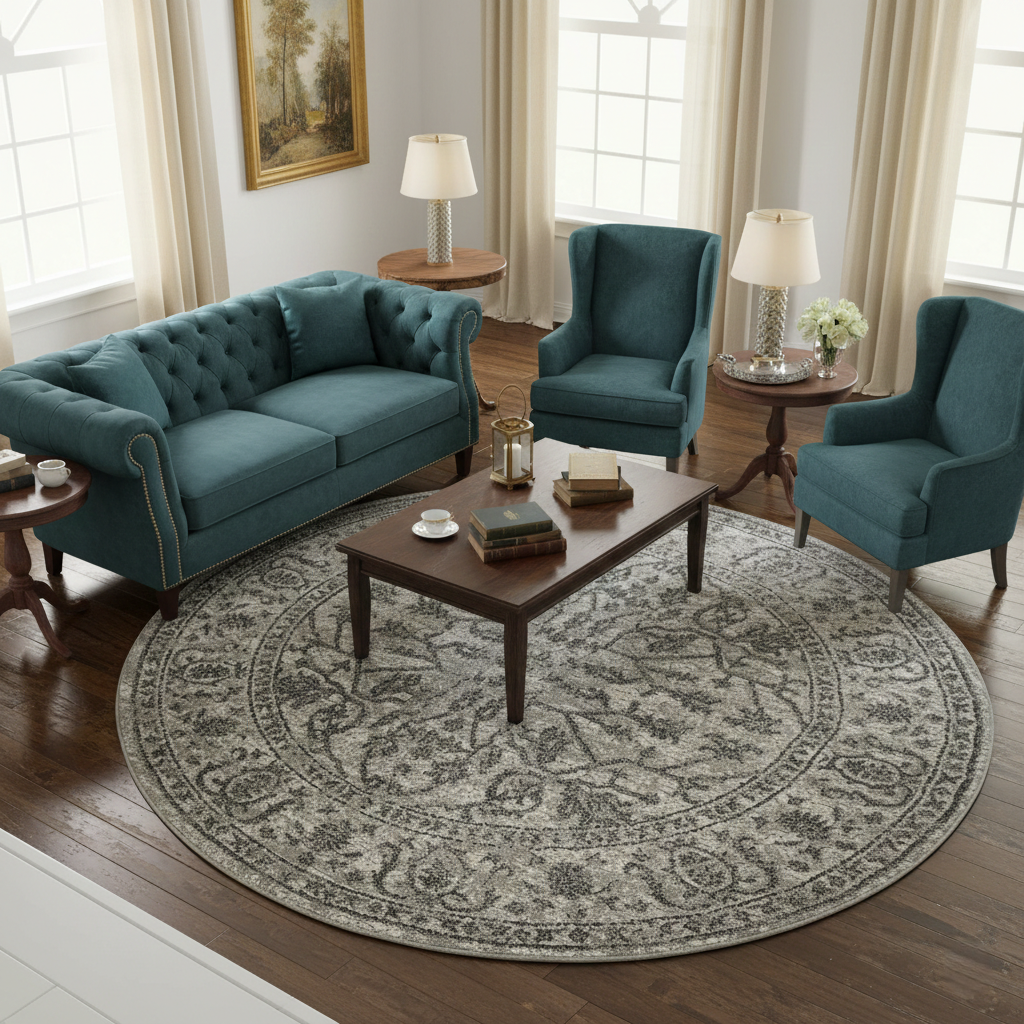 Amer Alpine ALP-7 Dark Gray area rug - lifestyle view
