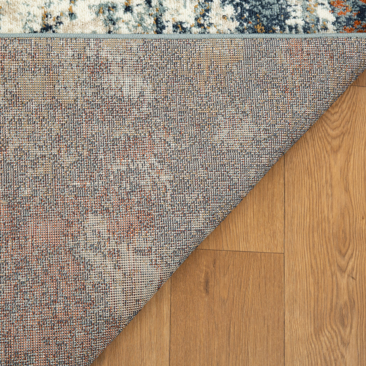 Amer Allure ALU-14 Ivory Rust area rug - back view