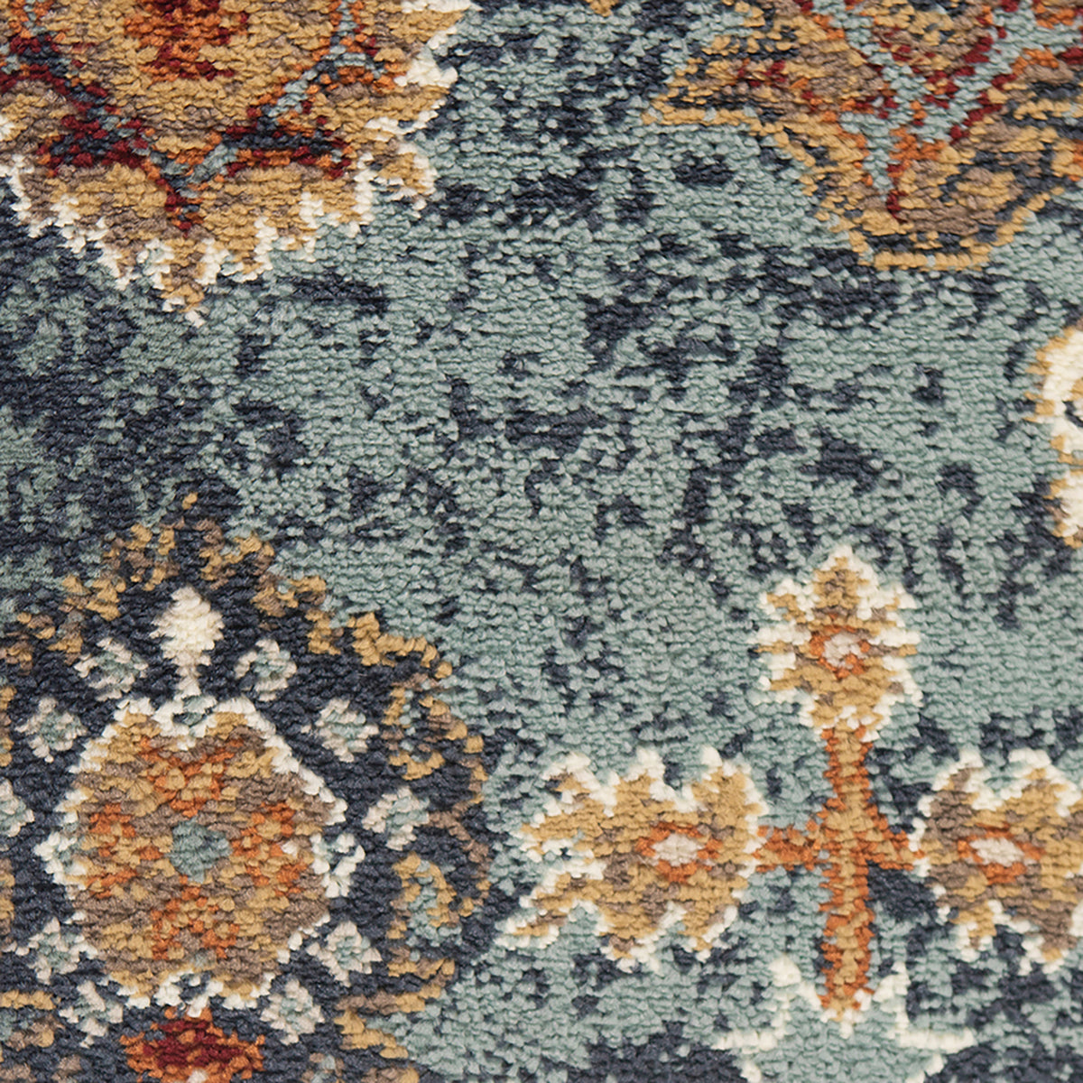 Amer Allure ALU-10 Teal Blue area rug - color swatch view