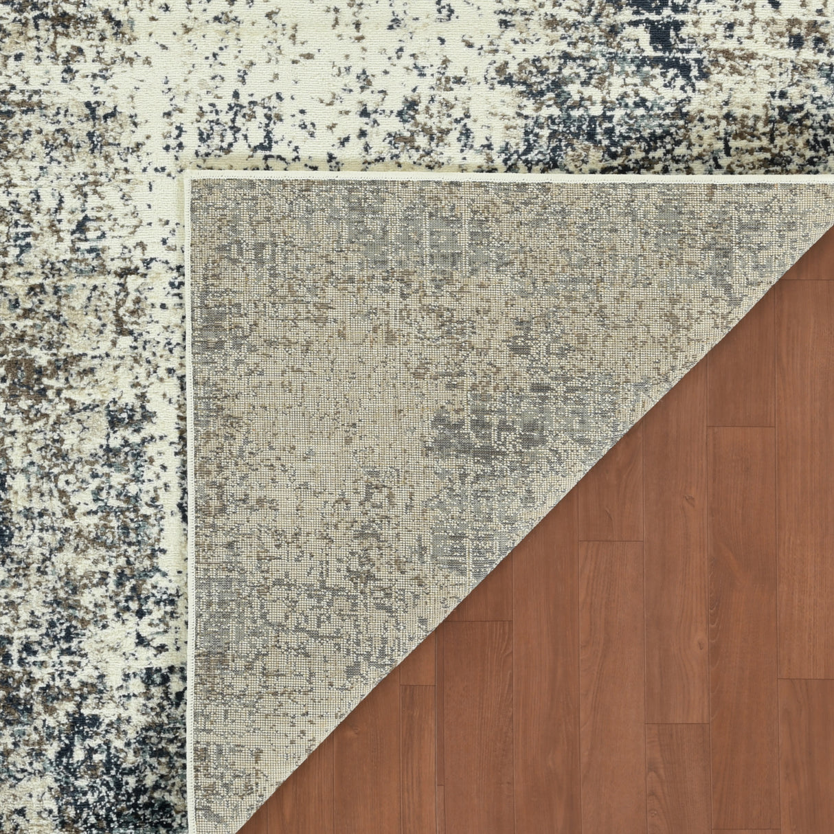 Amer Allure Contemporary Power-Loom Gray Blue Area Rug