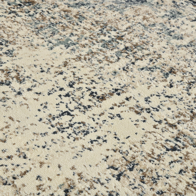 Amer Allure Contemporary Power-Loom Gray Blue Area Rug