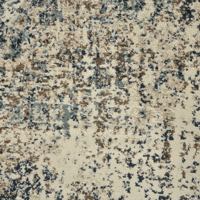 Amer Allure Contemporary Power-Loom Gray Blue Area Rug