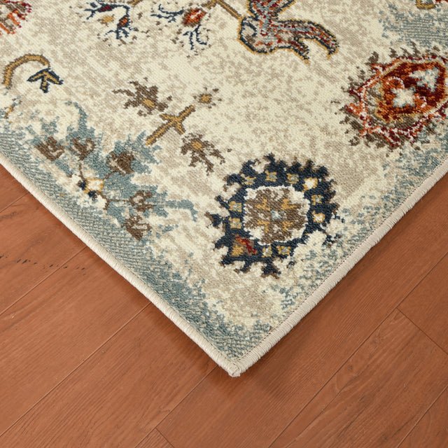 Amer Allure Classic Oriental Power-Loom Beige Area Rug