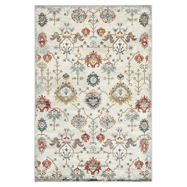 Amer Allure Classic Oriental Power-Loom Beige Area Rug