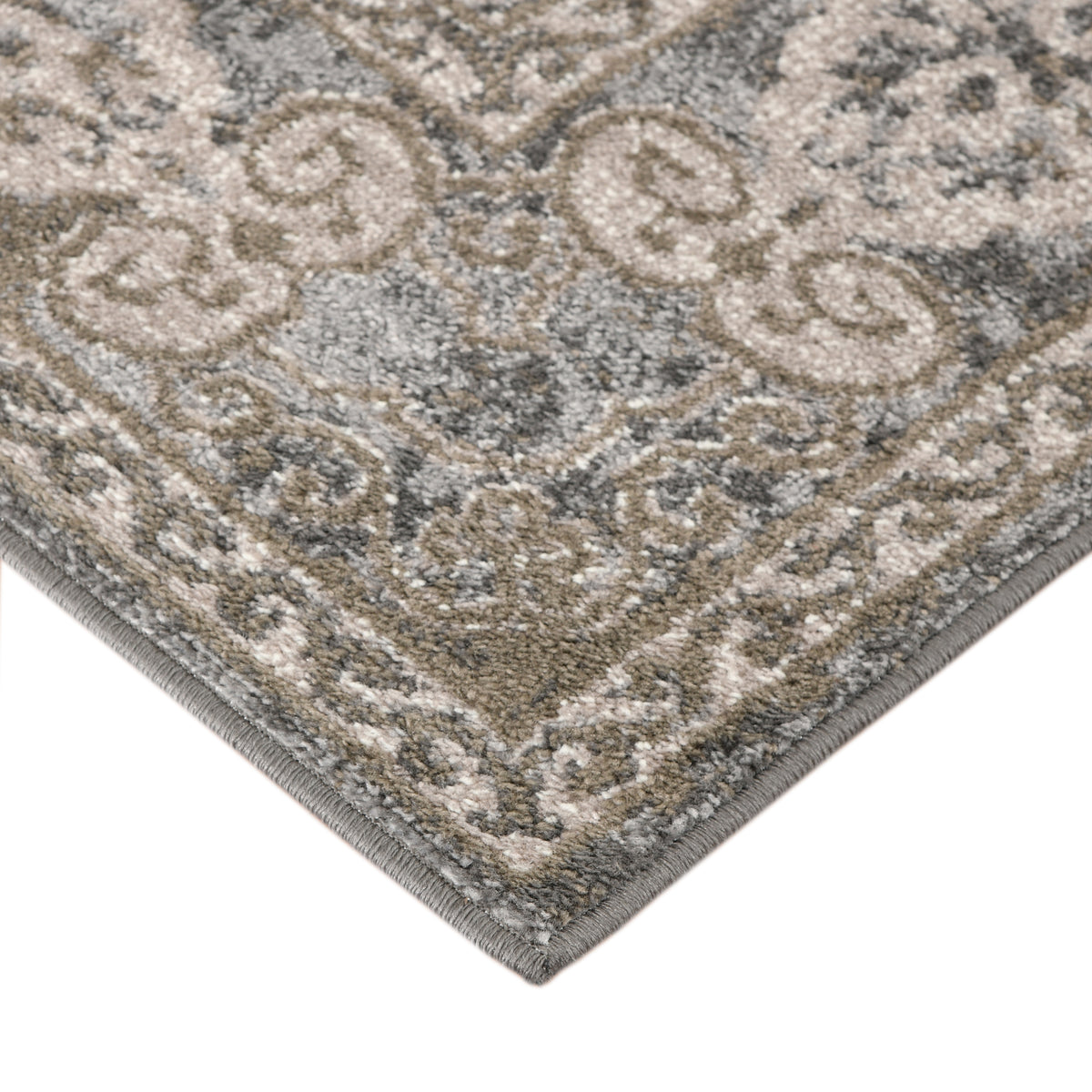 Amer Alexandria ALX-11 Walnut area rug - corner view