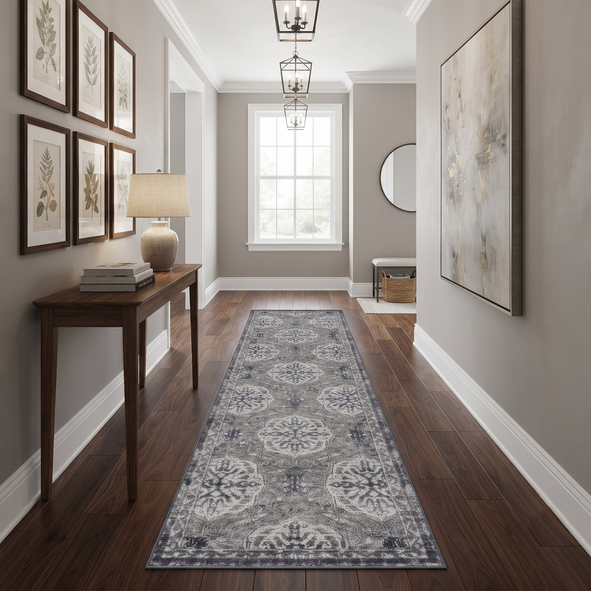 Amer Alexandria ALX-11 Walnut area rug - lifestyle view