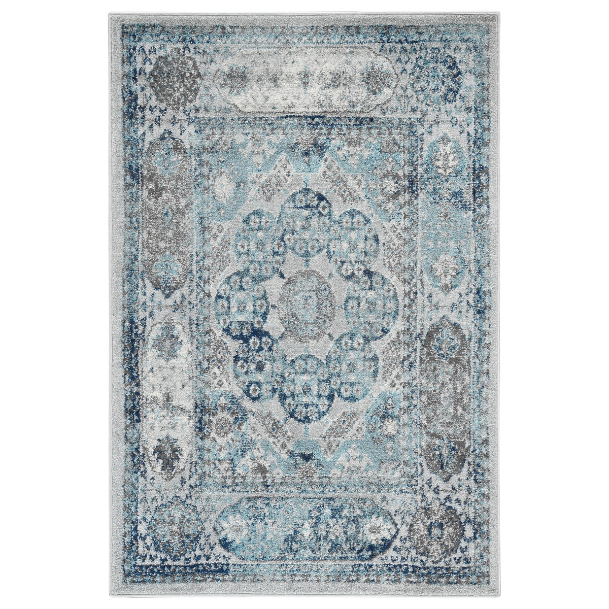 Amer Alexandria ALX-83 Gray / Sea Blue area rug - product view