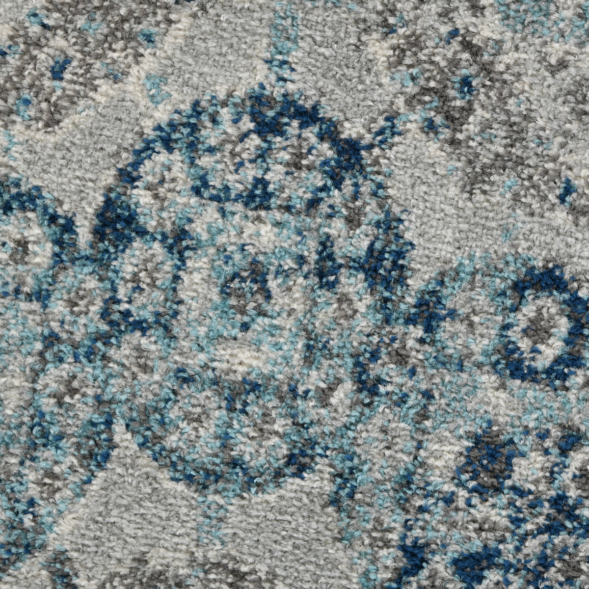 Amer Alexandria ALX-83 Gray / Sea Blue area rug - color swatch view