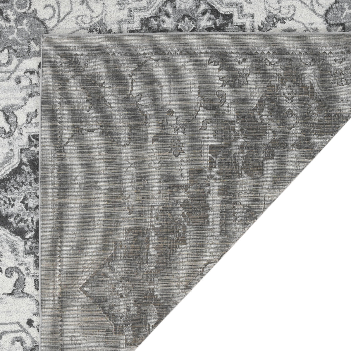 Amer Alexandria ALX-89 Dark Gray area rug - back view