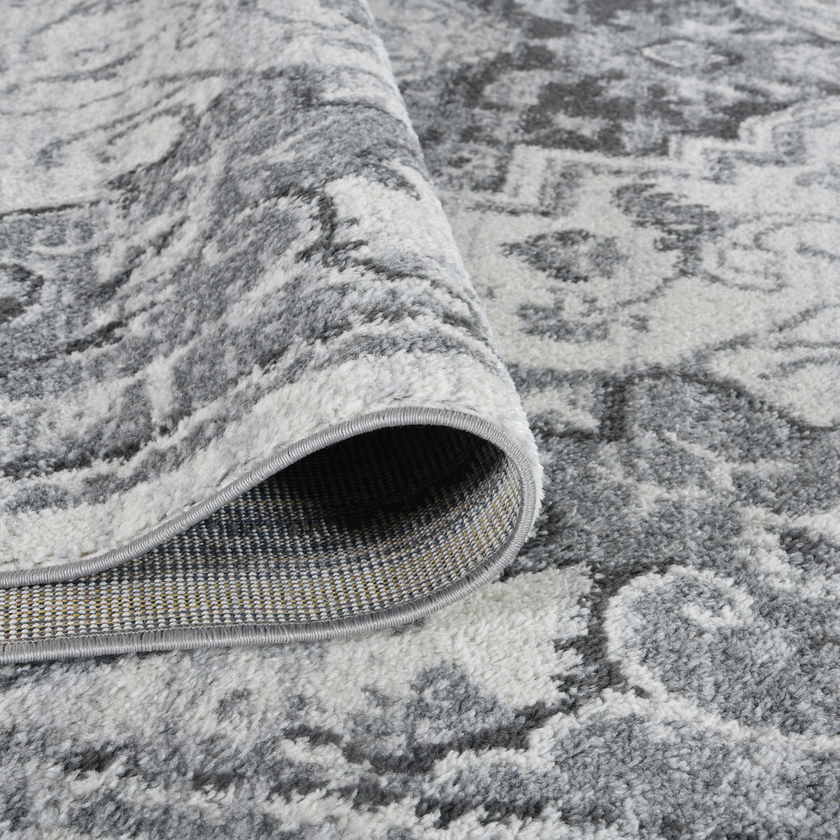 Amer Alexandria ALX-89 Dark Gray area rug - rolled view
