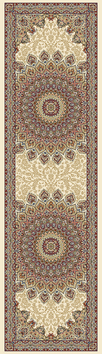 Dynamic Rugs Ancient Garden 57090 Ivory Rugs - runner view