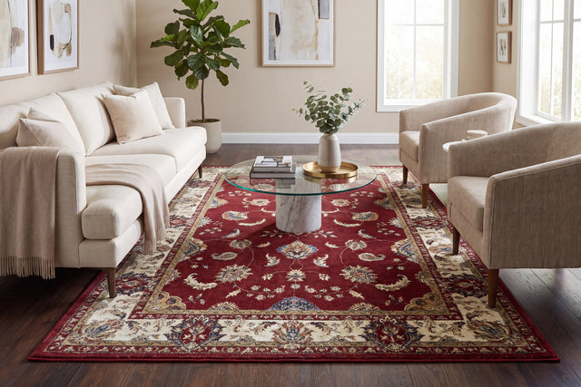 Dynamic Rugs Ancient Garden 57158 Red / Ivory Rugs - room scene