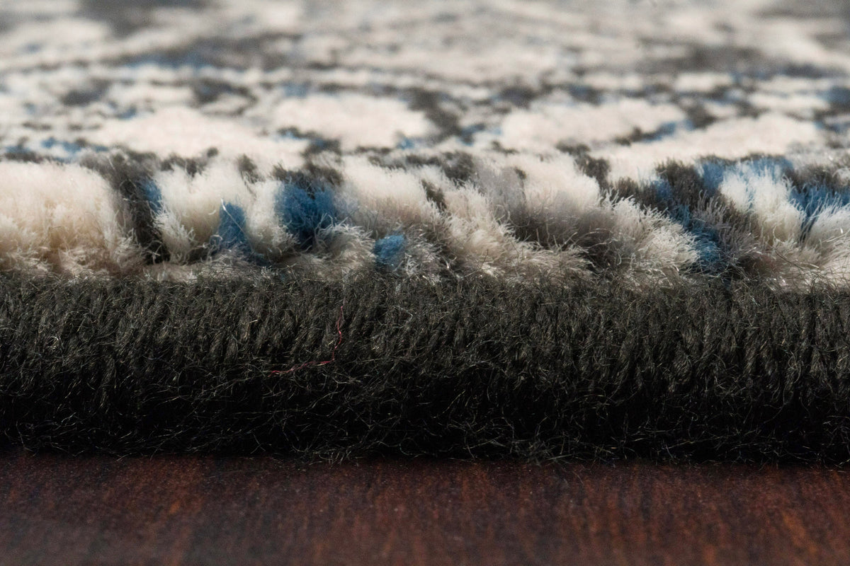Dynamic Rugs Ancient Garden 57162 Steel Blue Rugs - pile detail