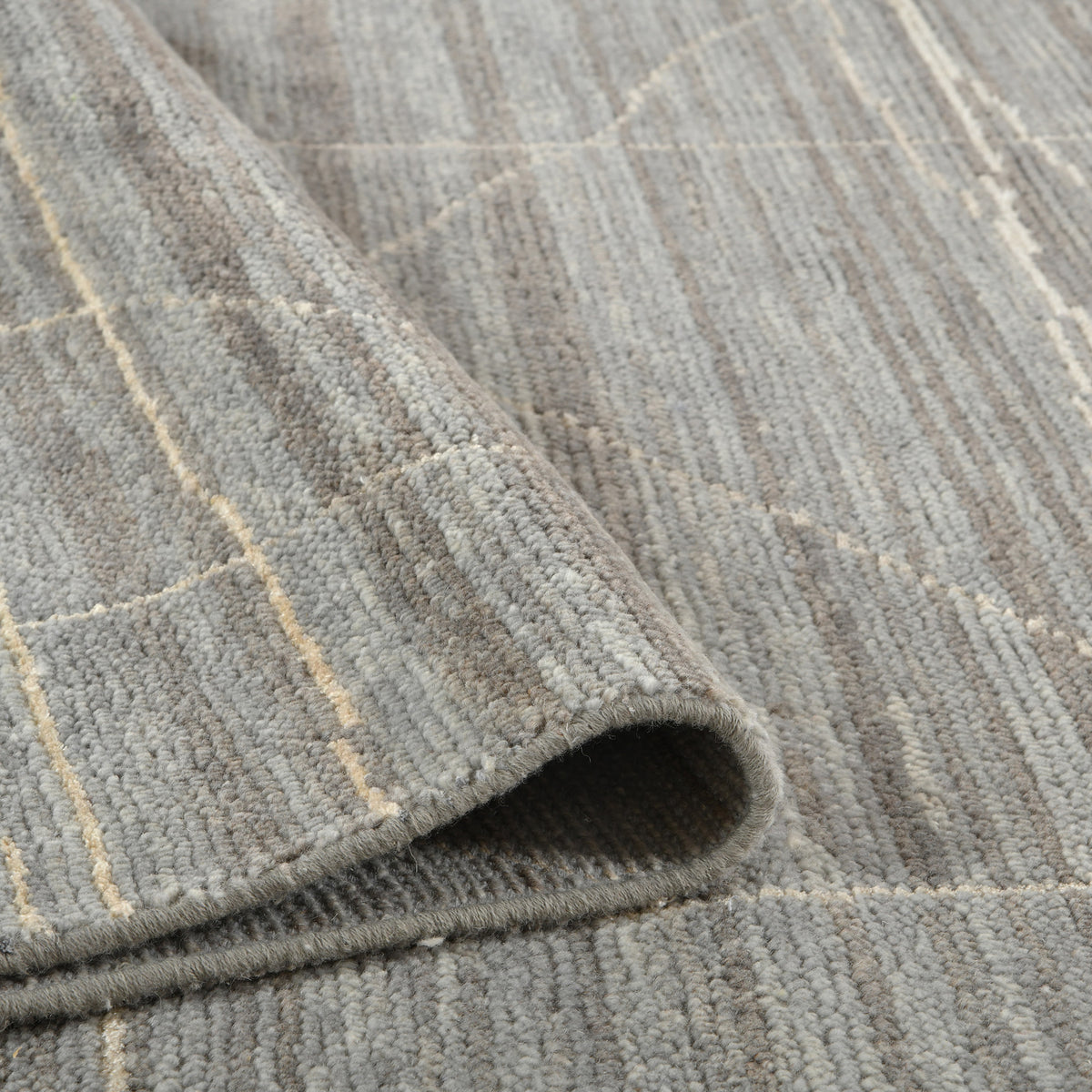 Amer Anna ANN-3 Gray area rug - rolled view