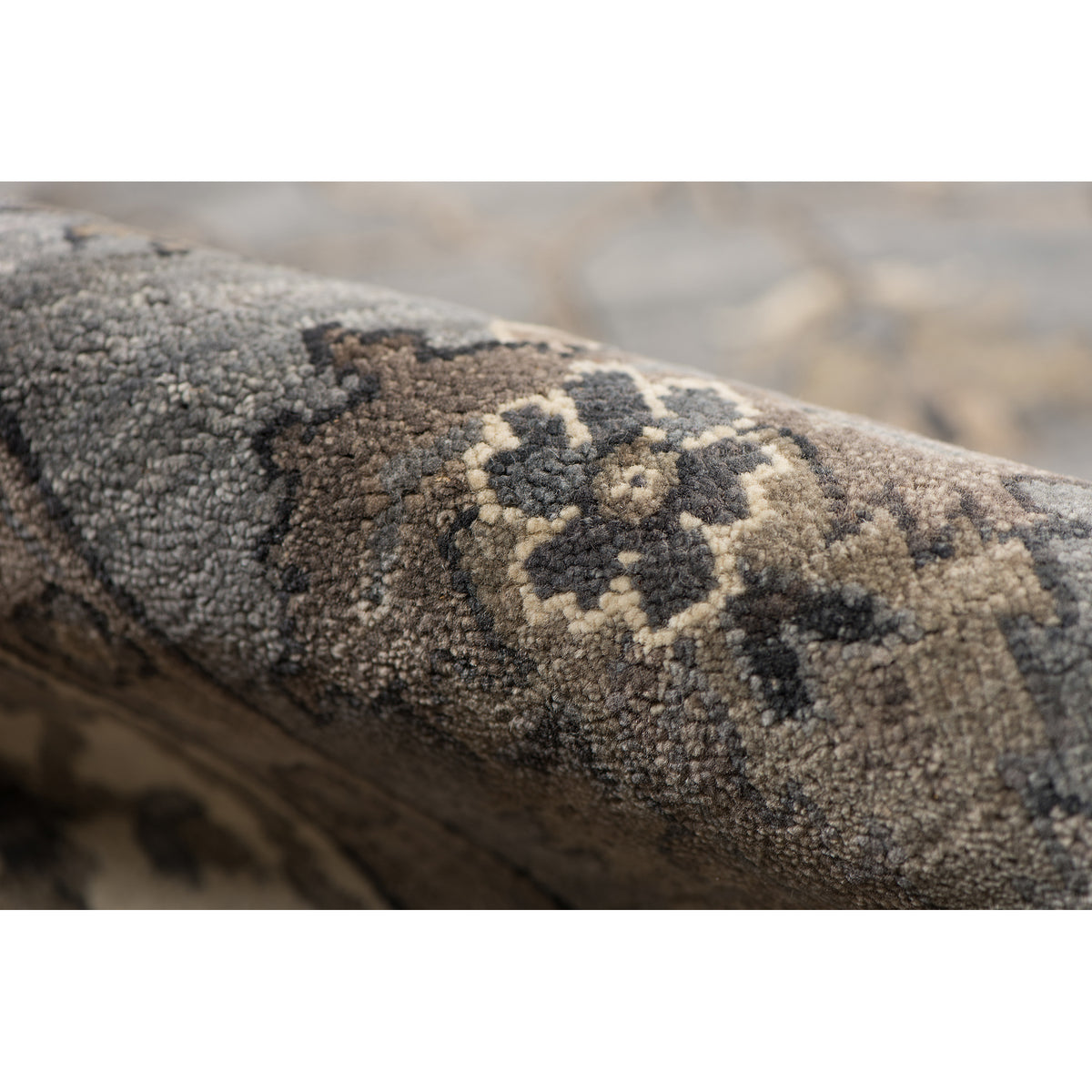 Amer Antiquity ANQ-11 Gray area rug - color swatch view