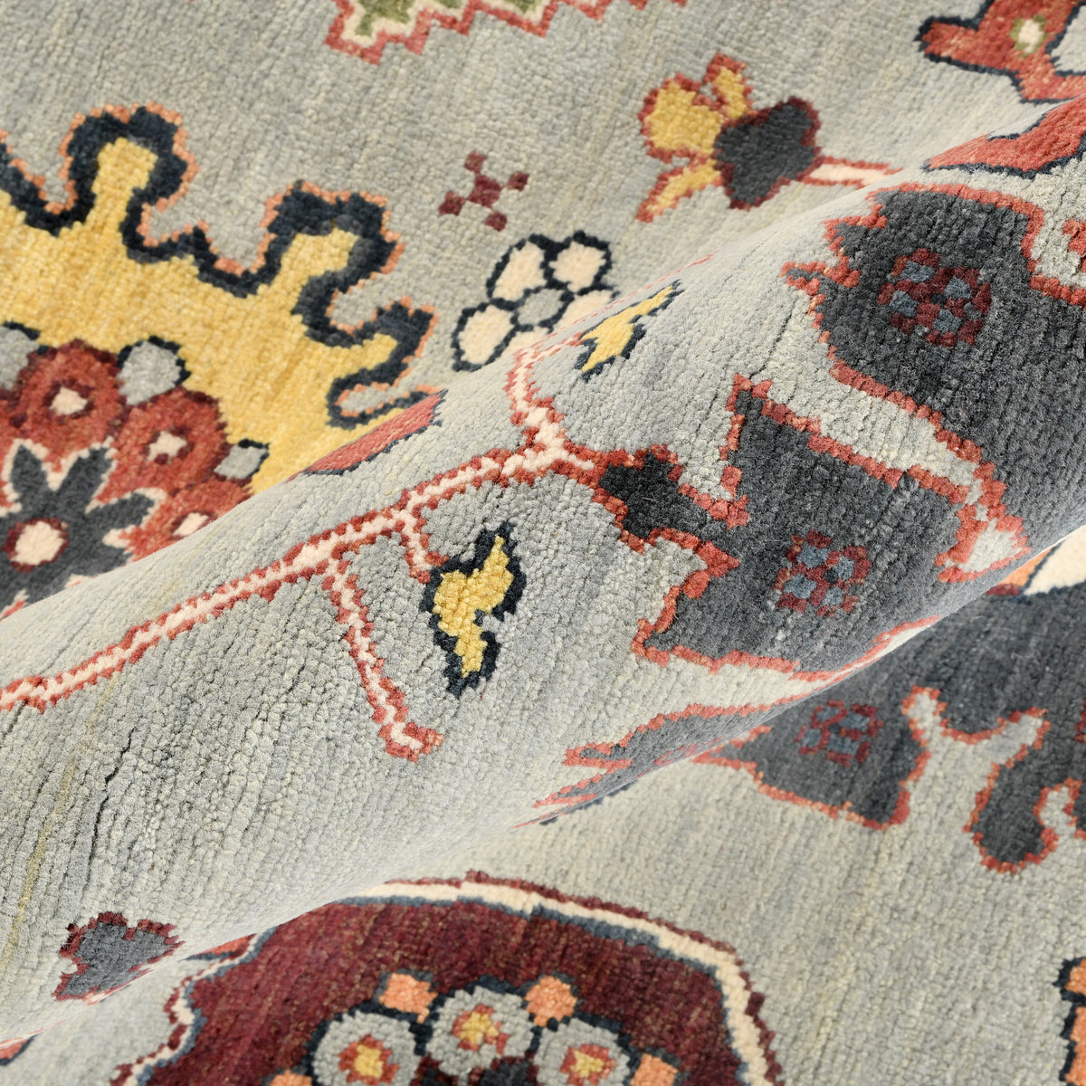 Amer Antiquity ANQ-15 Sky Blue / Denim area rug - color swatch view