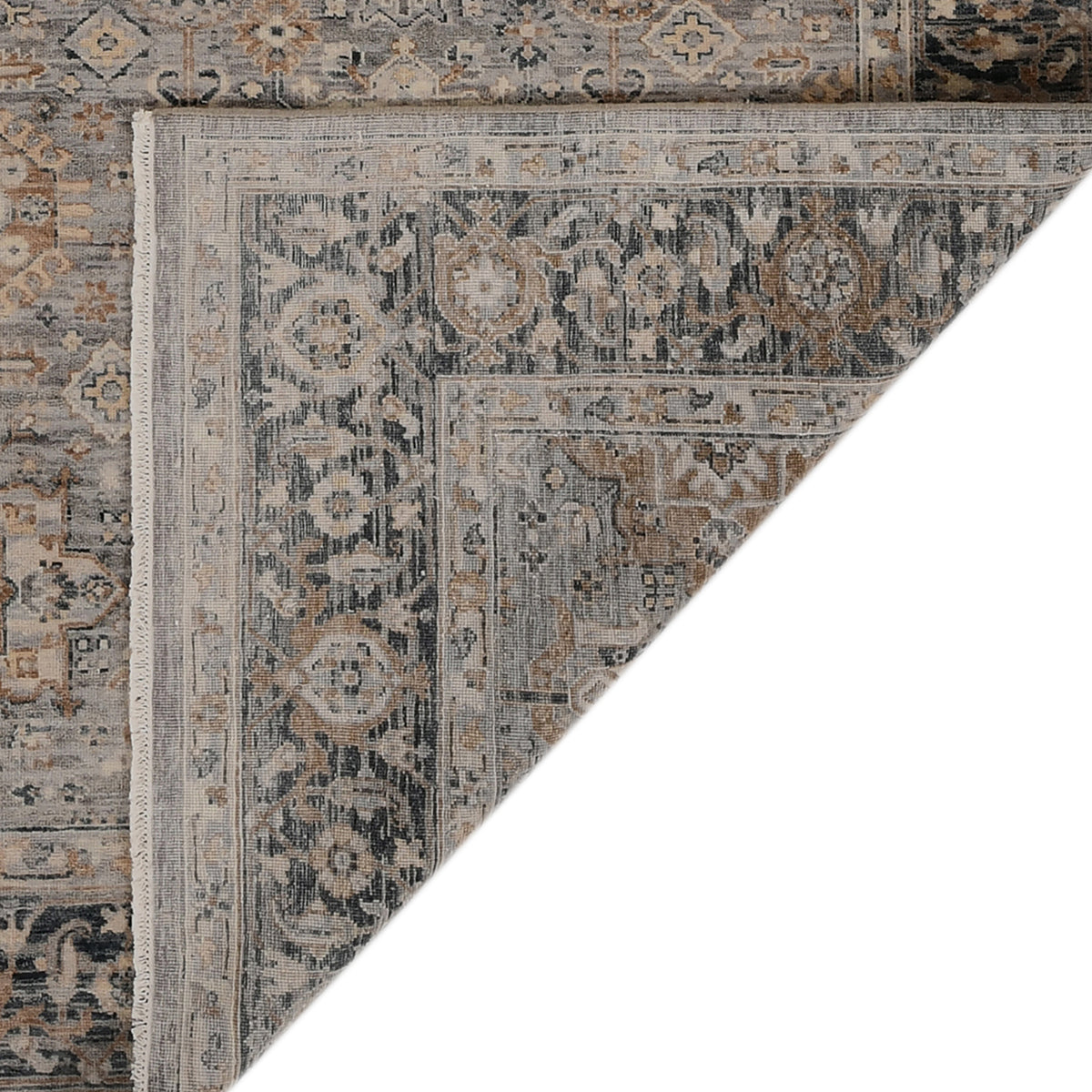Amer Aurai ARA-19 Coal Gray area rug - back view