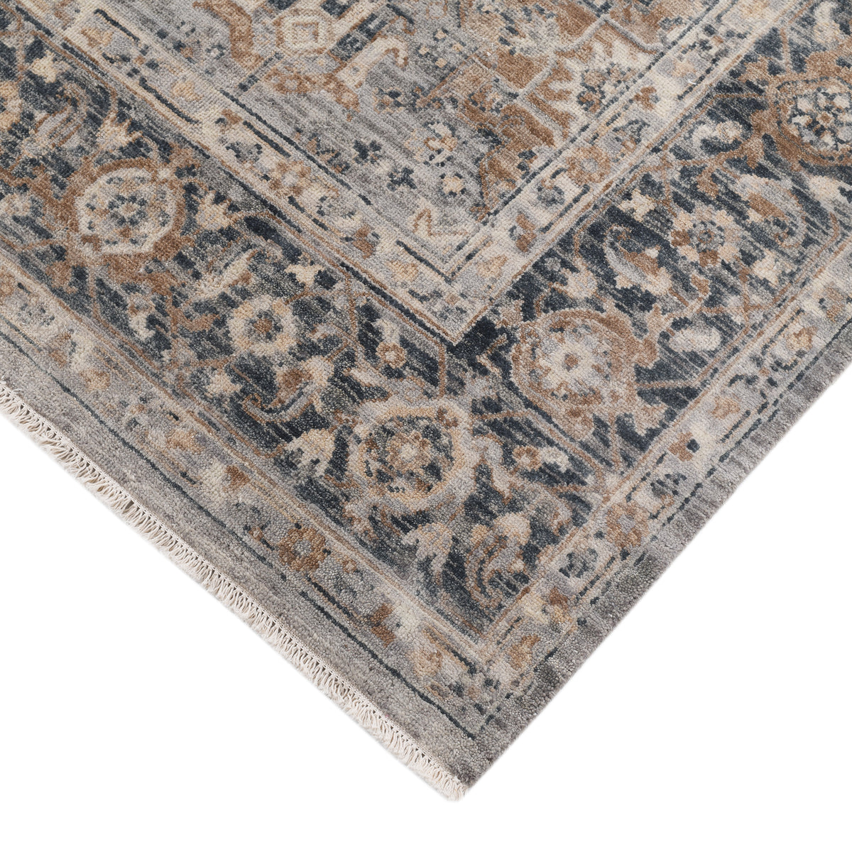 Amer Aurai ARA-19 Coal Gray area rug - corner view
